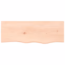 vidaXL Bathroom Countertop Vanity Top Wash Basin Worktop Treated Solid Wood - natural, 80 x 30 x 4 cm