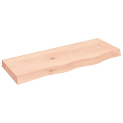vidaXL Bathroom Countertop Vanity Top Wash Basin Worktop Treated Solid Wood - brown, 80 x 30 x 6 cm