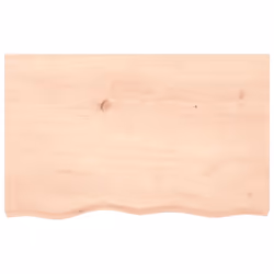 vidaXL Bathroom Countertop Vanity Top Wash Basin Worktop Treated Solid Wood - brown, 80 x 50 x 2 cm