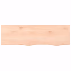 vidaXL Bathroom Countertop Vanity Top Wash Basin Worktop Treated Solid Wood - brown, 100 x 30 x 2 cm
