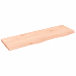 vidaXL Bathroom Countertop Vanity Top Wash Basin Worktop Treated Solid Wood - brown, 100 x 30 x 4 cm