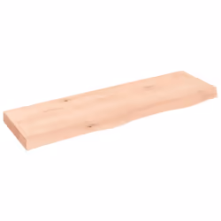 vidaXL Bathroom Countertop Vanity Top Wash Basin Worktop Treated Solid Wood - brown, 100 x 30 x 6 cm