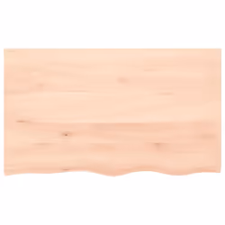vidaXL Bathroom Countertop Vanity Top Wash Basin Worktop Treated Solid Wood - brown, 100 x 60 x 2 cm