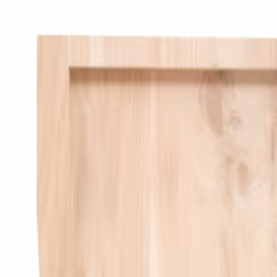 vidaXL Bathroom Countertop Vanity Top Wash Basin Worktop Treated Solid Wood - natural, 100 x 60 x 6 cm - Additional view 6