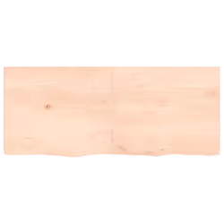 vidaXL Bathroom Countertop Vanity Top Wash Basin Worktop Treated Solid Wood - brown, 120 x 50 x 4 cm