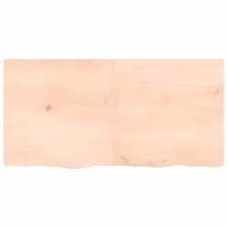 vidaXL Bathroom Countertop Vanity Top Wash Basin Worktop Treated Solid Wood - brown, 120 x 60 x 4 cm