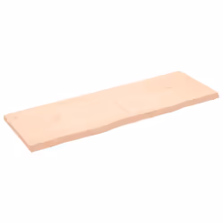 vidaXL Bathroom Countertop Vanity Top Wash Basin Worktop Treated Solid Wood - natural, 180 x 60 x 6 cm