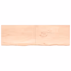 vidaXL Bathroom Countertop Vanity Top Wash Basin Worktop Treated Solid Wood - brown, 200 x 60 x 4 cm
