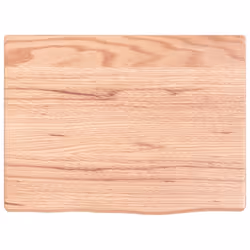 vidaXL Bathroom Countertop Vanity Top Wash Basin Worktop Treated Solid Wood - light brown, 40 x 30 x 2 cm - Additional view 2