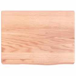 vidaXL Bathroom Countertop Vanity Top Wash Basin Worktop Treated Solid Wood - light brown, 40 x 30 x 4 cm - Additional view 2