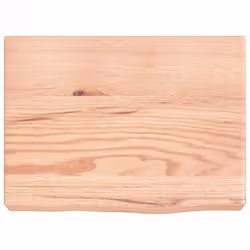 vidaXL Bathroom Countertop Vanity Top Wash Basin Worktop Treated Solid Wood - light brown, 40 x 30 x 6 cm - Additional view 2