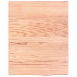 vidaXL Bathroom Countertop Vanity Top Wash Basin Worktop Treated Solid Wood - light brown, 40 x 50 x 2 cm - Additional view 2