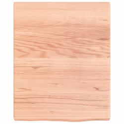 vidaXL Bathroom Countertop Vanity Top Wash Basin Worktop Treated Solid Wood - light brown, 40 x 50 x 4 cm - Additional view 2