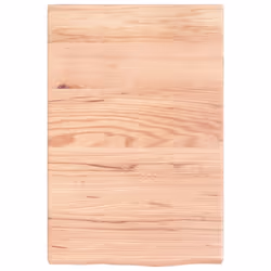 vidaXL Bathroom Countertop Vanity Top Wash Basin Worktop Treated Solid Wood - light brown, 40 x 60 x 4 cm - Additional view 2