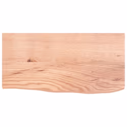 vidaXL Bathroom Countertop Vanity Top Wash Basin Worktop Treated Solid Wood - light brown, 60 x 30 x 2 cm - Additional view 2