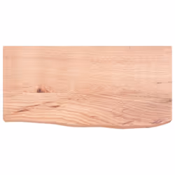 vidaXL Bathroom Countertop Vanity Top Wash Basin Worktop Treated Solid Wood - light brown, 60 x 30 x 6 cm - Additional view 2