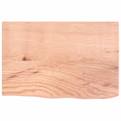 vidaXL Bathroom Countertop Vanity Top Wash Basin Worktop Treated Solid Wood - light brown, 60 x 40 x 2 cm - Additional view 2