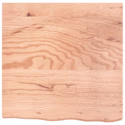 vidaXL Bathroom Countertop Vanity Top Wash Basin Worktop Treated Solid Wood - light brown, 60 x 60 x 6 cm - Additional view 2