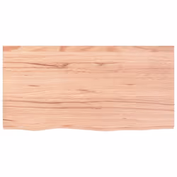 vidaXL Bathroom Countertop Vanity Top Wash Basin Worktop Treated Solid Wood - light brown, 80 x 40 x 2 cm