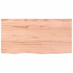 vidaXL Bathroom Countertop Vanity Top Wash Basin Worktop Treated Solid Wood - light brown, 80 x 40 x 6 cm - Additional view 2