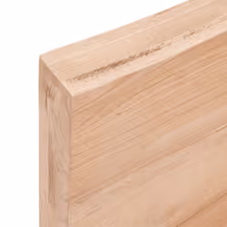 vidaXL Bathroom Countertop Vanity Top Wash Basin Worktop Treated Solid Wood - light brown, 80 x 60 x 6 cm - Additional view 6