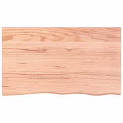 vidaXL Bathroom Countertop Vanity Top Wash Basin Worktop Treated Solid Wood - light brown, 100 x 60 x 2 cm - Additional view 2