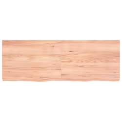 vidaXL Bathroom Countertop Vanity Top Wash Basin Worktop Treated Solid Wood - light brown, 140 x 50 x 6 cm