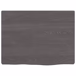 vidaXL Bathroom Countertop Vanity Top Wash Basin Worktop Treated Solid Wood - dark grey, 40 x 30 x 2 cm - Additional view 2