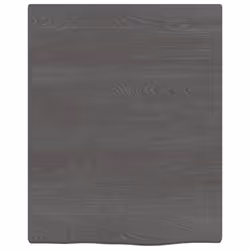 vidaXL Bathroom Countertop Vanity Top Wash Basin Worktop Treated Solid Wood - dark grey, 40 x 50 x 2 cm - Additional view 2