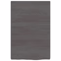 vidaXL Bathroom Countertop Vanity Top Wash Basin Worktop Treated Solid Wood - dark grey, 40 x 60 x 4 cm - Additional view 2