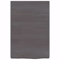 vidaXL Bathroom Countertop Vanity Top Wash Basin Worktop Treated Solid Wood - dark grey, 40 x 60 x 6 cm - Additional view 2