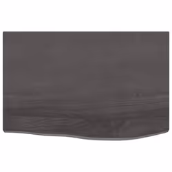 vidaXL Bathroom Countertop Vanity Top Wash Basin Worktop Treated Solid Wood - dark grey, 60 x 40 x 4 cm - Additional view 2