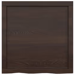 vidaXL Bathroom Countertop Vanity Top Wash Basin Worktop Treated Solid Wood - dark grey, 60 x 60 x 6 cm - Additional view 5
