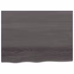 vidaXL Bathroom Countertop Vanity Top Wash Basin Worktop Treated Solid Wood - dark grey, 80 x 60 x 4 cm - Additional view 2
