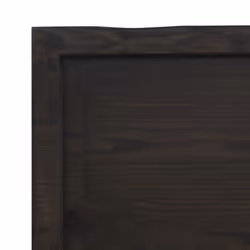 vidaXL Bathroom Countertop Vanity Top Wash Basin Worktop Treated Solid Wood - dark grey, 80 x 60 x 4 cm - Additional view 5