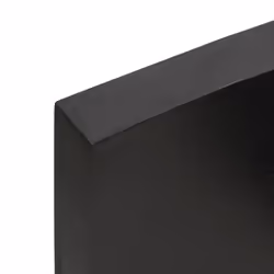 vidaXL Bathroom Countertop Vanity Top Wash Basin Worktop Treated Solid Wood - dark grey, 100 x 50 x 6 cm - Additional view 6