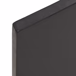 vidaXL Bathroom Countertop Vanity Top Wash Basin Worktop Treated Solid Wood - dark grey, 100 x 60 x 2 cm - Additional view 5
