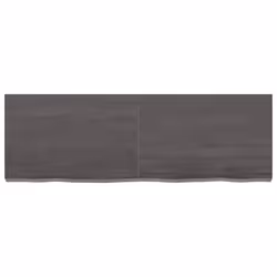 vidaXL Bathroom Countertop Vanity Top Wash Basin Worktop Treated Solid Wood - dark grey, 120 x 40 x 6 cm - Additional view 2