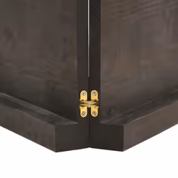 vidaXL Bathroom Countertop Vanity Top Wash Basin Worktop Treated Solid Wood - dark grey, 120 x 40 x 6 cm - Additional view 6