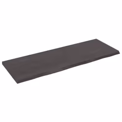 vidaXL Bathroom Countertop Vanity Top Wash Basin Worktop Treated Solid Wood - dark grey, 140 x 50 x 4 cm