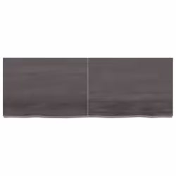 vidaXL Bathroom Countertop Vanity Top Wash Basin Worktop Treated Solid Wood - dark grey, 140 x 50 x 6 cm