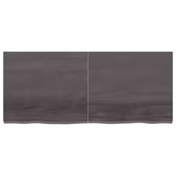 vidaXL Bathroom Countertop Vanity Top Wash Basin Worktop Treated Solid Wood - dark grey, 140 x 60 x 4 cm - Additional view 2