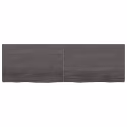 vidaXL Bathroom Countertop Vanity Top Wash Basin Worktop Treated Solid Wood - dark grey, 160 x 50 x 4 cm - Additional view 2