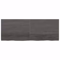 vidaXL Bathroom Countertop Vanity Top Wash Basin Worktop Treated Solid Wood - dark grey, 160 x 60 x 4 cm - Additional view 2