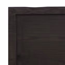 vidaXL Bathroom Countertop Vanity Top Wash Basin Worktop Treated Solid Wood - dark grey, 160 x 60 x 4 cm - Additional view 5