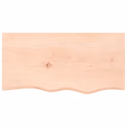vidaXL Table Top Wooden Desk Top Dining Table Top Untreated Solid Wood Oak - brown, 80 x 40 x 2 cm - Additional view 2