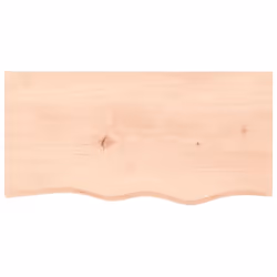 vidaXL Table Top Wooden Desk Top Dining Table Top Untreated Solid Wood Oak - brown, 80 x 40 x 4 cm - Additional view 2