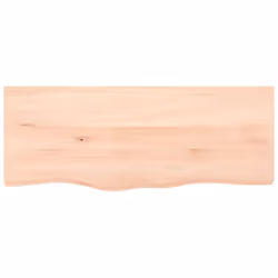 vidaXL Table Top Wooden Desk Top Dining Table Top Untreated Solid Wood Oak - brown, 100 x 40 x 2 cm - Additional view 2