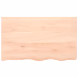 vidaXL Table Top Wooden Desk Top Dining Table Top Untreated Solid Wood Oak - brown, 100 x 60 x 2 cm - Additional view 2