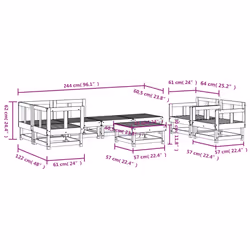 VidaXL 3186222 outdoor furniture set - Additional view 8